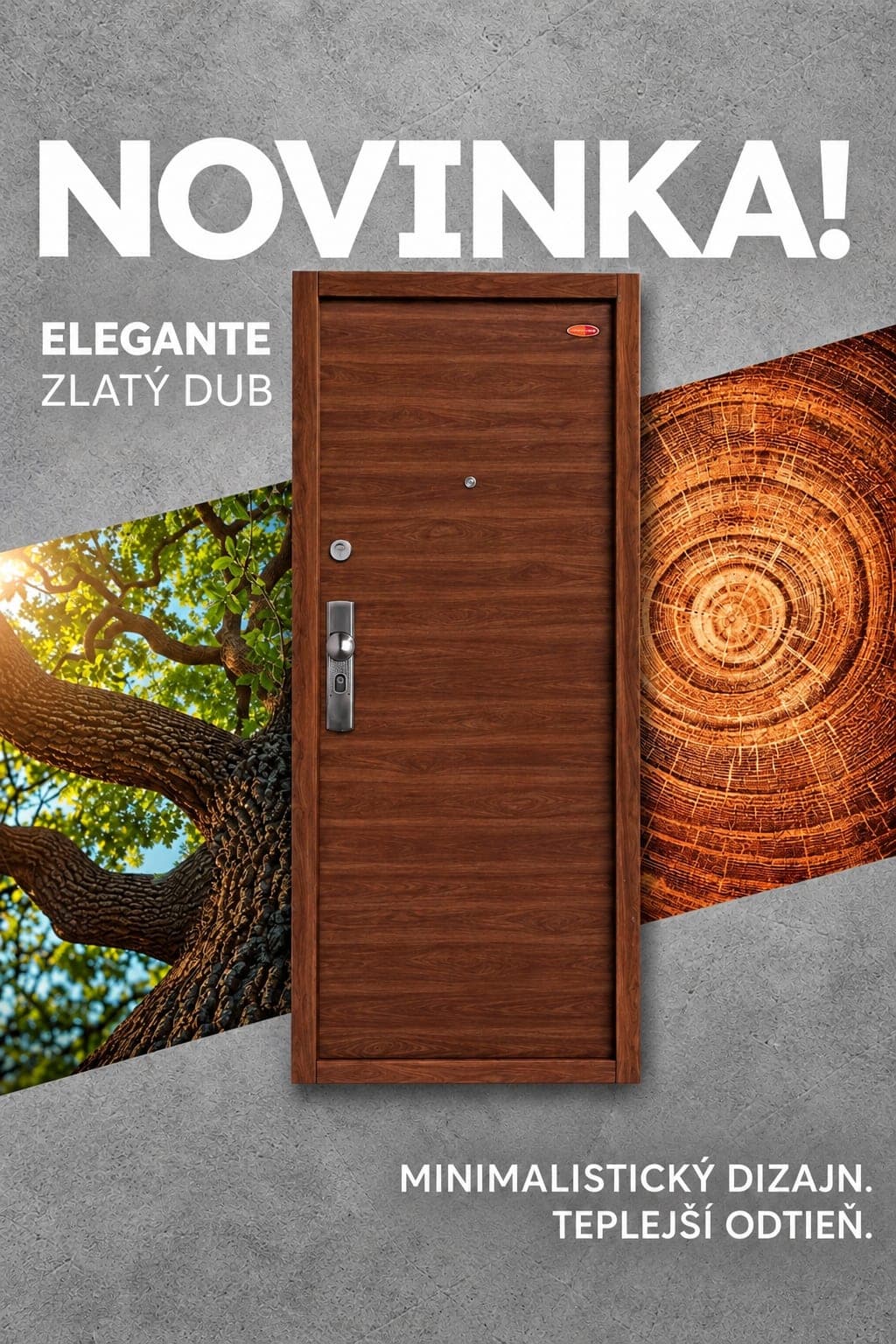 Dvere Elegante - Dub zlatý E6 - fotka